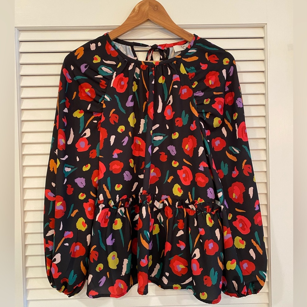 CROSBY by Mollie Burch Finley Top in Brushed Blooms print